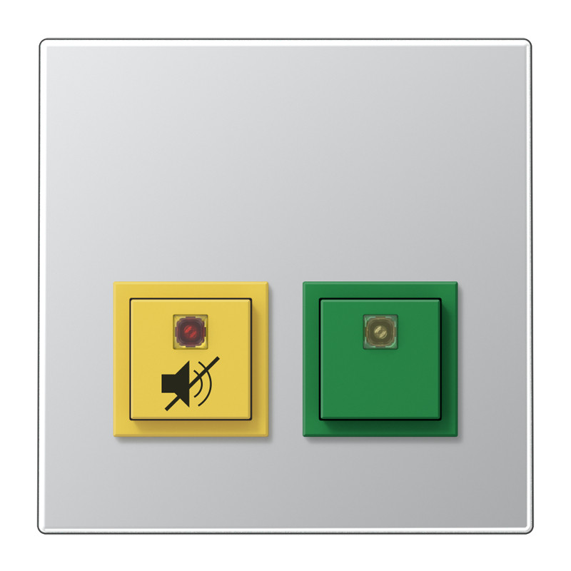 Jung LS range Dienstkamerunit LS990 in aluminium