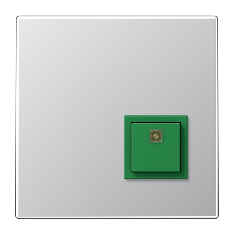 Jung LS range Nood Afzetknop LS990 in aluminium