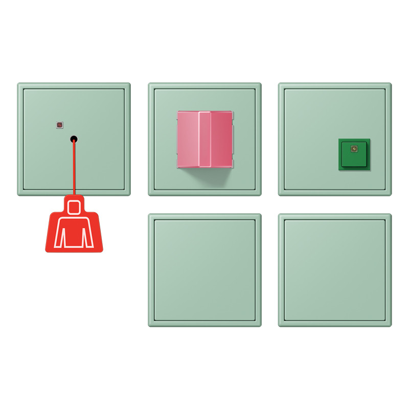 Jung LS range Noodoproepset LC32041 met ups mod.