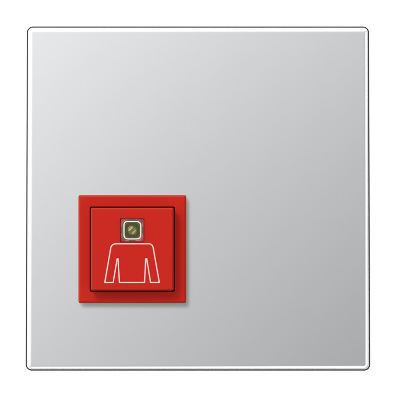 Jung LS range Oproepknop LS990 in aluminium