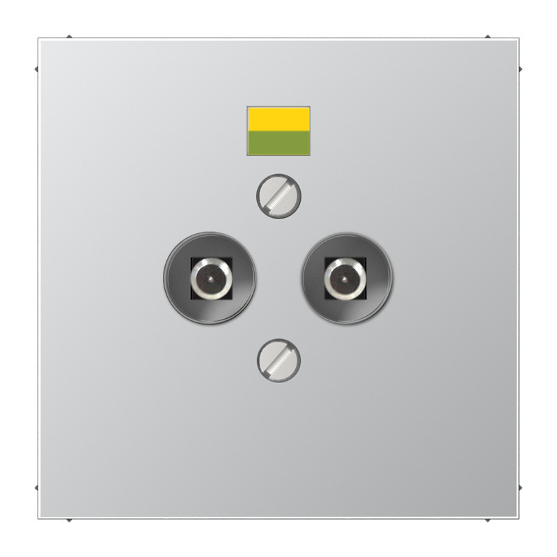 Jung LS range Pot.Aard.contactds.LS-aluminium 2-VDG.