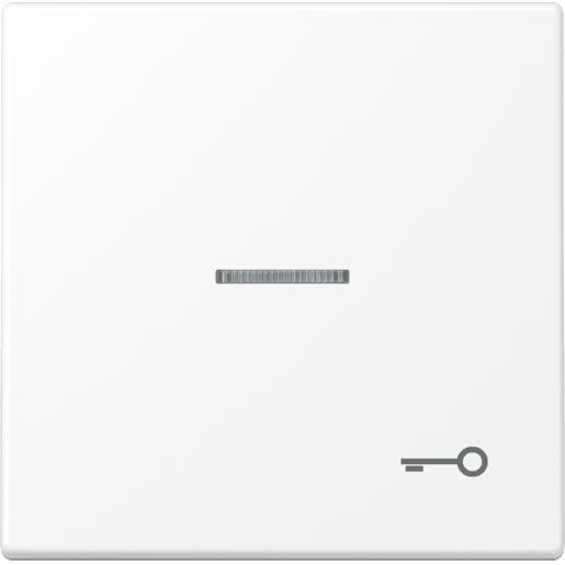 Jung LS range enkele drukker aan-/uit-schakelaar wit