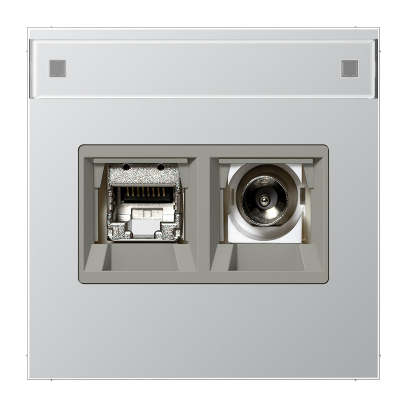 Jung LS range Smart-TV aansluitdoos LS aluminium