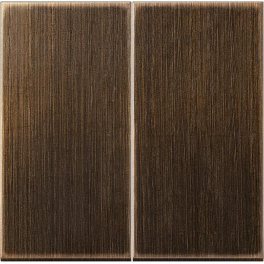 Jung Stuurafdekking 2-voudig standaard messing LS range messing antiek