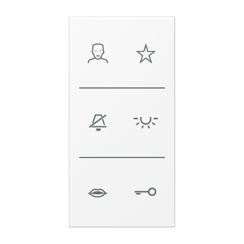 Jung LS range Video Designcover LS sneeuwwit mat