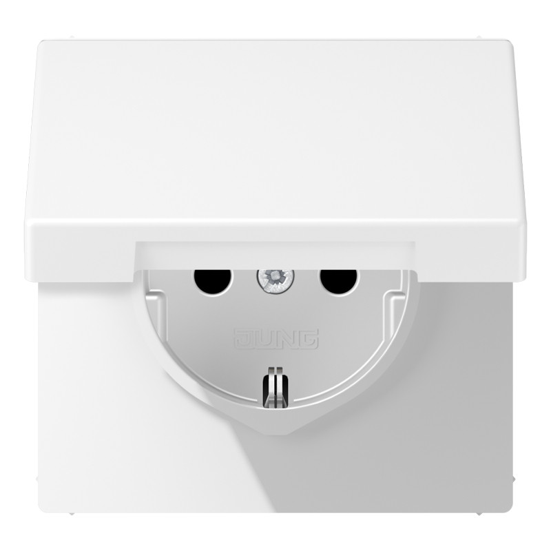 Jung LS range WCD LS, R/A,klapdeksel sneeuwwit mat