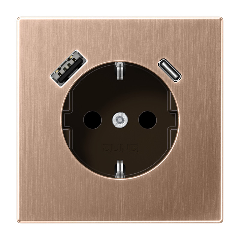 Jung LS range WCD + lader LS brons usb a+c