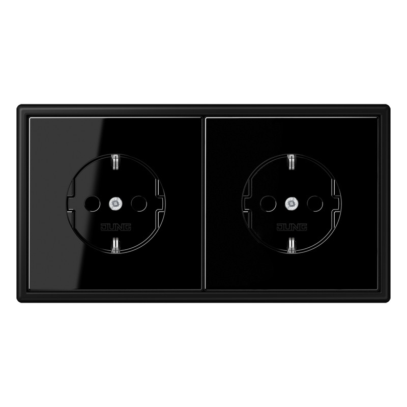 Jung LS range WCD. LS 2-voudig met R/A zwart