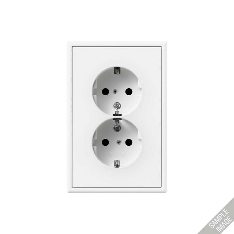 Jung LS range WCD. LS-alu. 2-voudig met kinderbeveil.