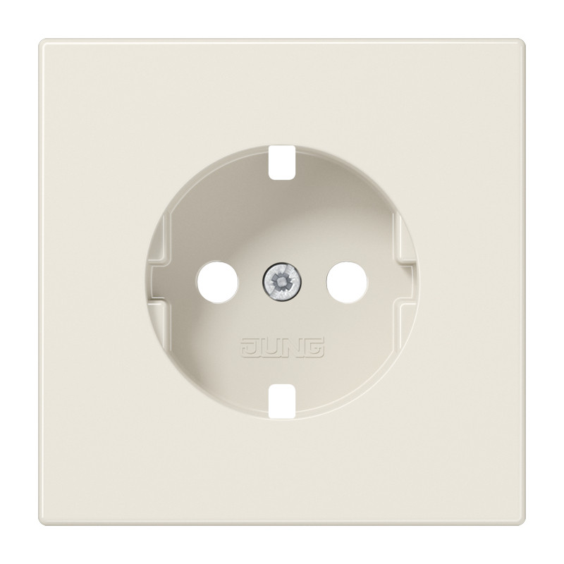 Jung LS990 centraalplaat wandcontactdoos crèmewit (elektrowit)