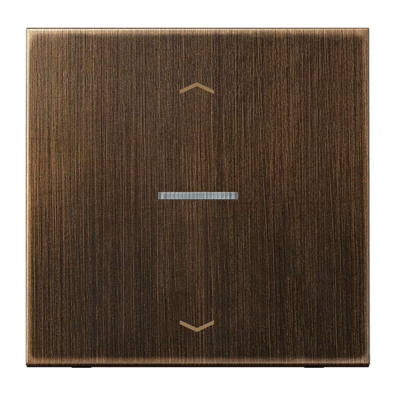 Jung LS range bedieningselement jaloezie enkele wip messing