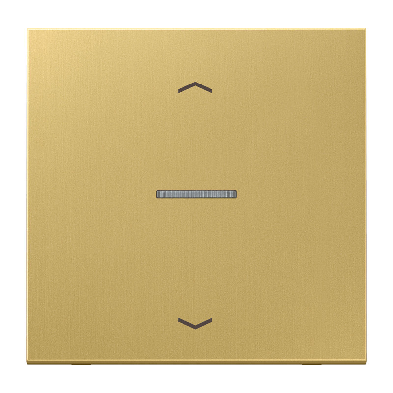 Jung LS range bedieningselement jaloezie enkele wip messing