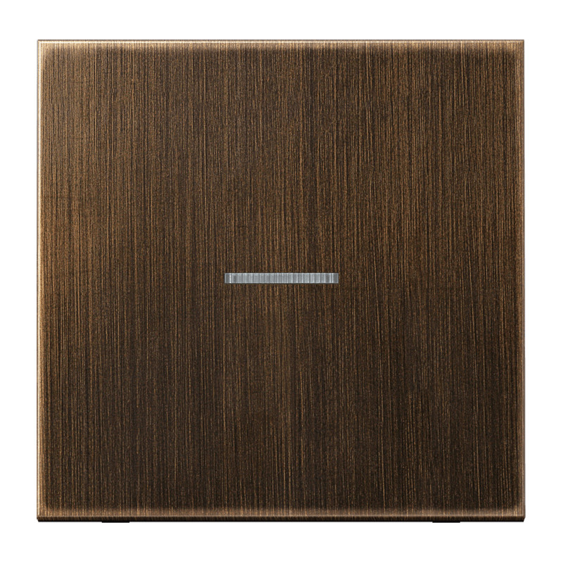 Jung LS range bedieningselement aan-/uit-schakelaar enkele wip messing