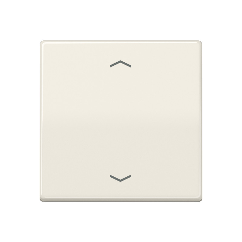 Jung As range bedieningselement jaloezie enkele wip crèmewit (elektrowit)