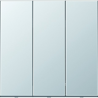 Jung LS range driedelige wip aan-/uit-schakelaar aluminium