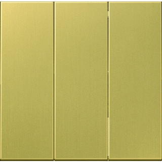 Jung LS range driedelige wip aan-/uit-schakelaar messing