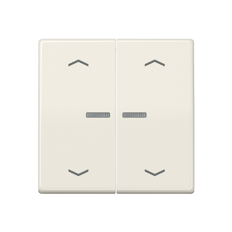 Jung As range bedieningselement jaloezie tweedelige wip crèmewit (elektrowit)