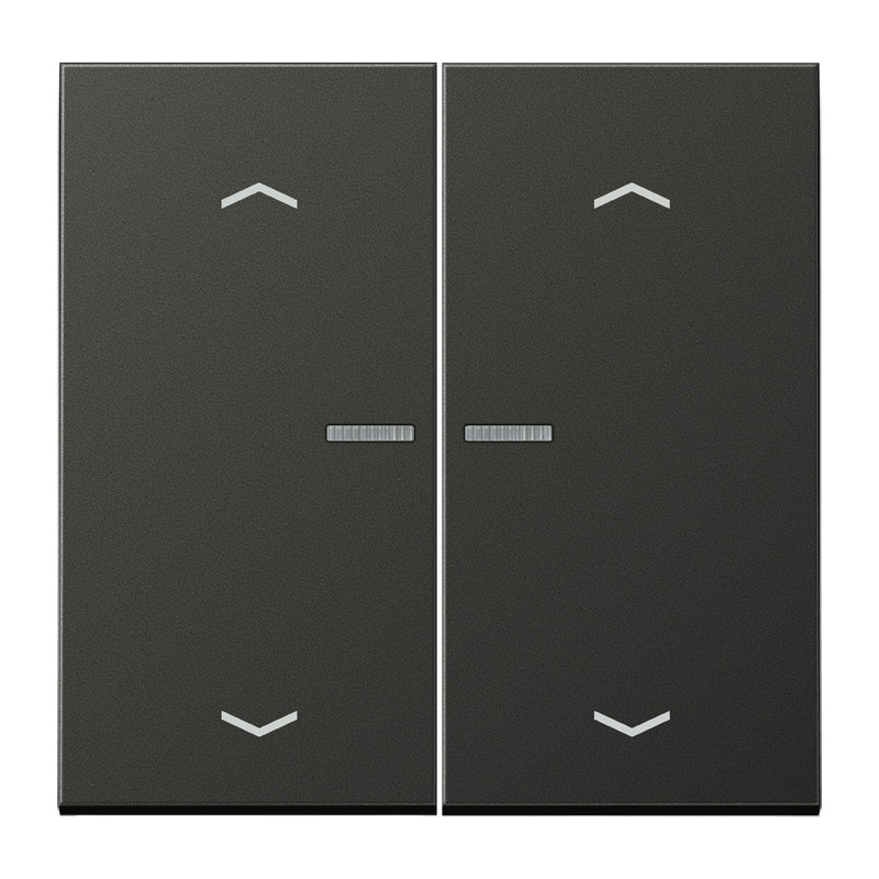 Jung LS range bedieningselement jaloezie tweedelige wip antraciet