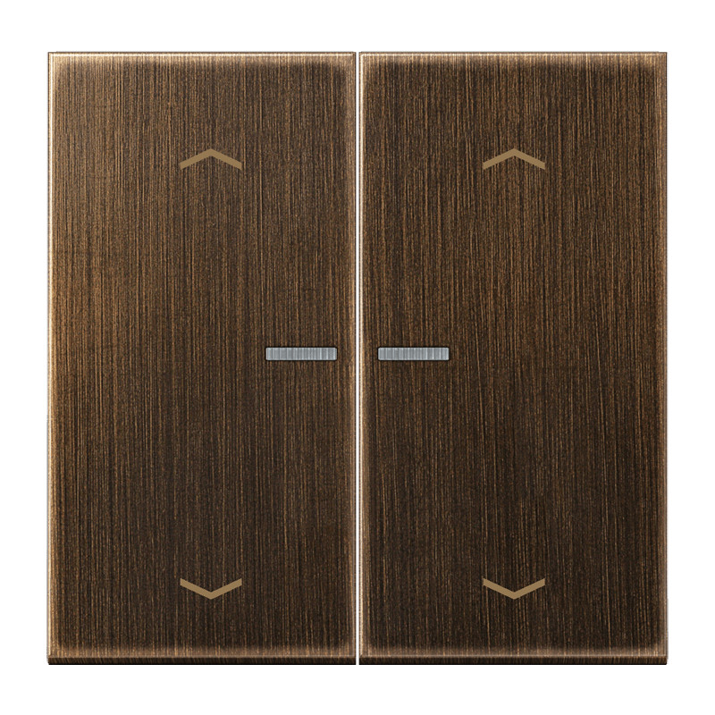 Jung LS range bedieningselement jaloezie tweedelige wip messing