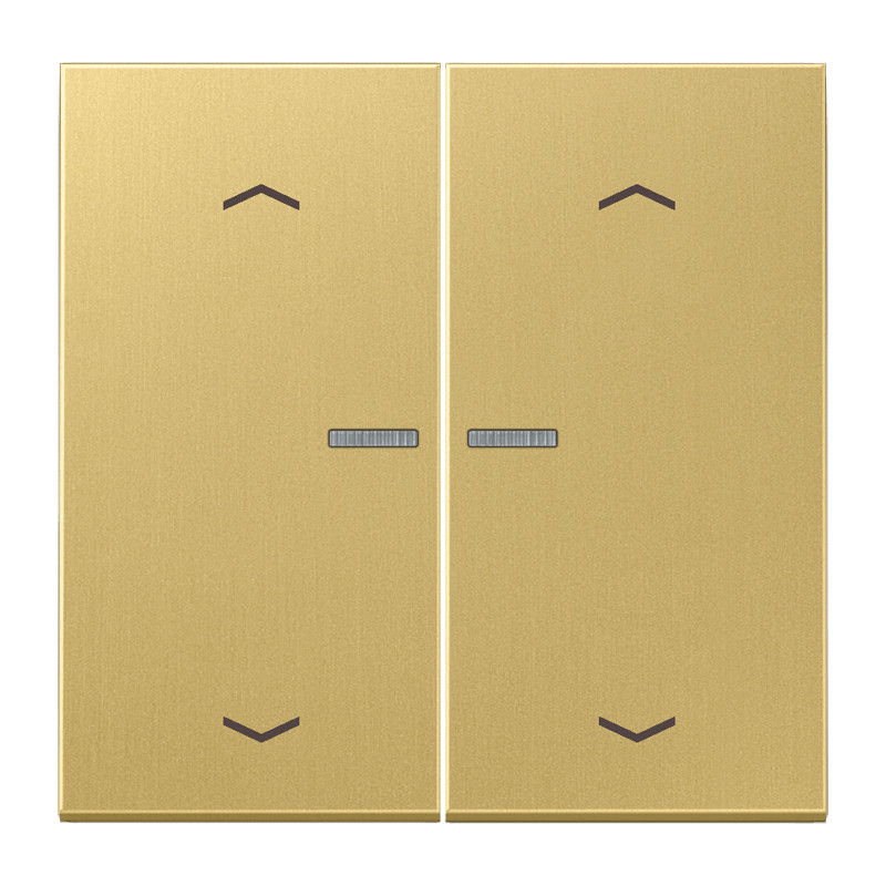 Jung LS range bedieningselement jaloezie tweedelige wip messing