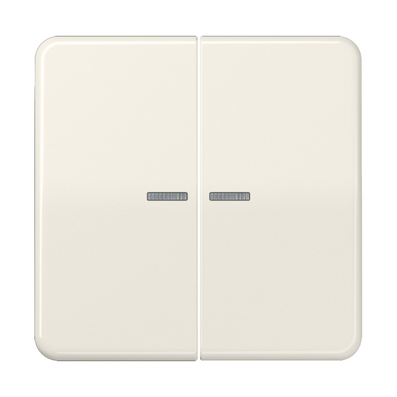 Jung CD range bedieningselement aan-/uit-schakelaar tweedelige wip crèmewit (elektrowit)