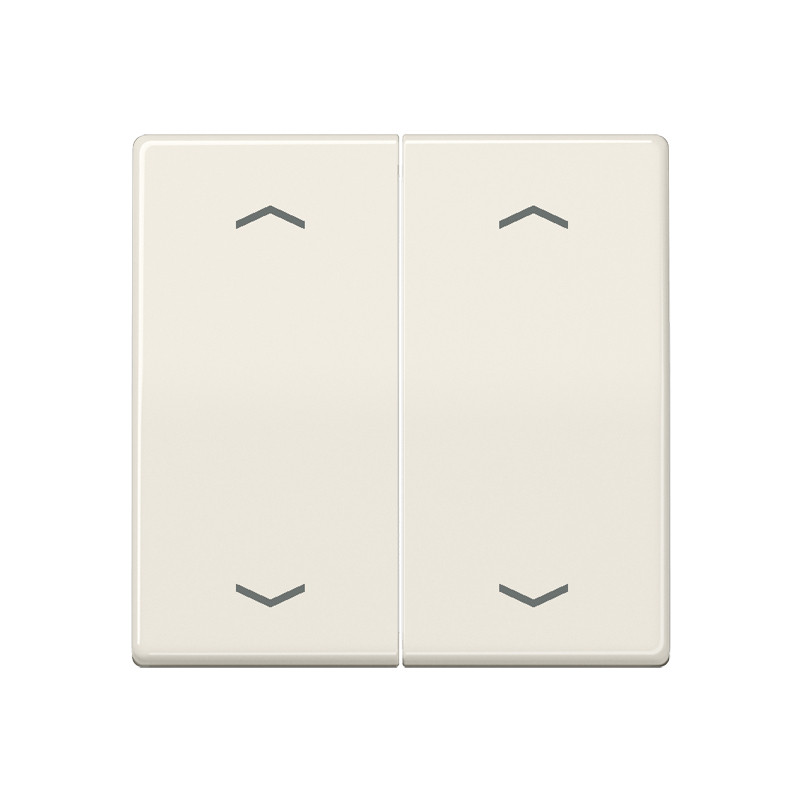 Jung As range bedieningselement jaloezie tweedelige wip crèmewit (elektrowit)