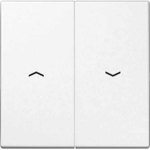 Jung LS range bedieningselement jaloezie tweedelige wip wit