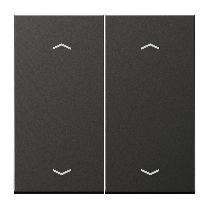 Jung LS range bedieningselement jaloezie tweedelige wip antraciet