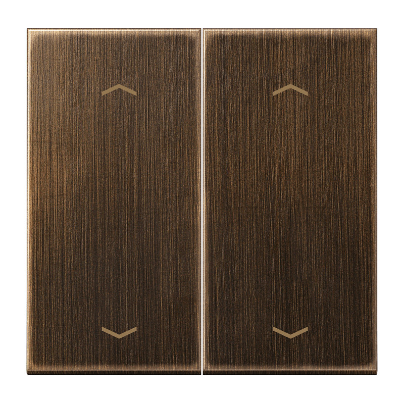 Jung LS range bedieningselement jaloezie tweedelige wip messing