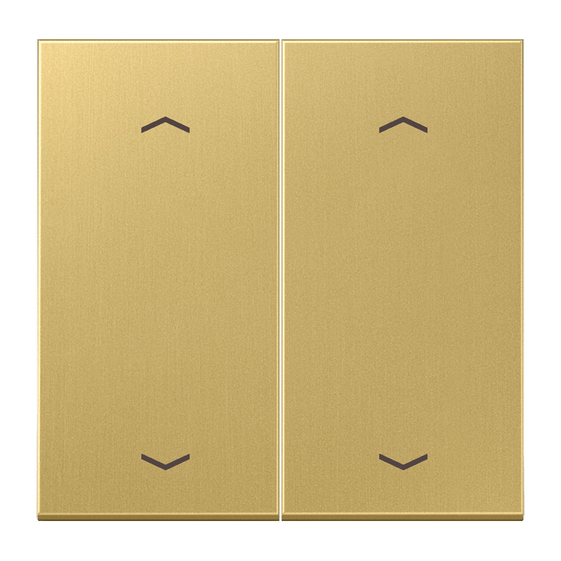 Jung LS range bedieningselement jaloezie tweedelige wip messing