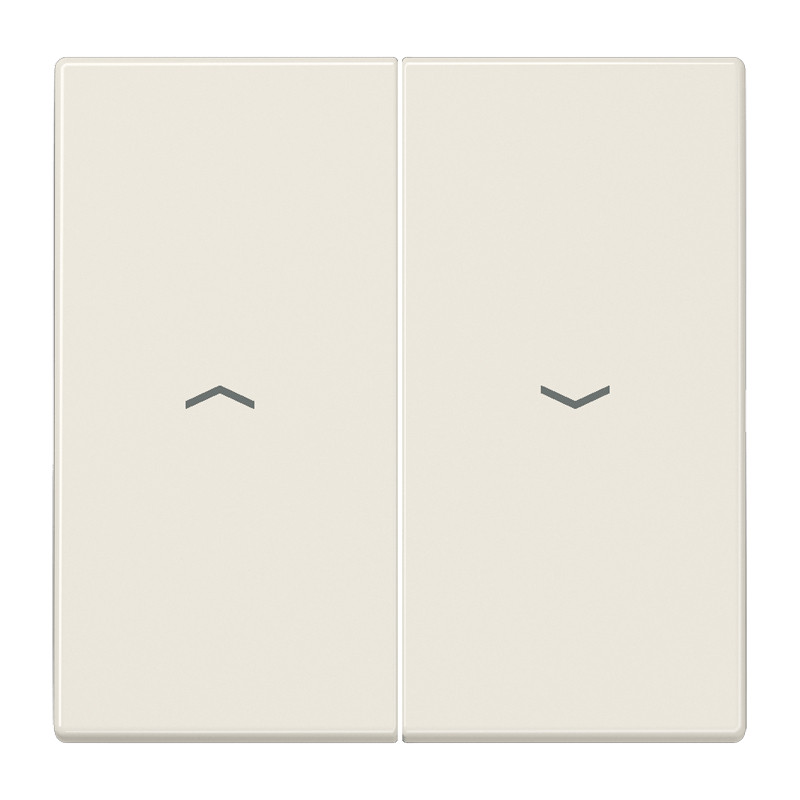 Jung LS range bedieningselement jaloezie tweedelige wip crèmewit (elektrowit)