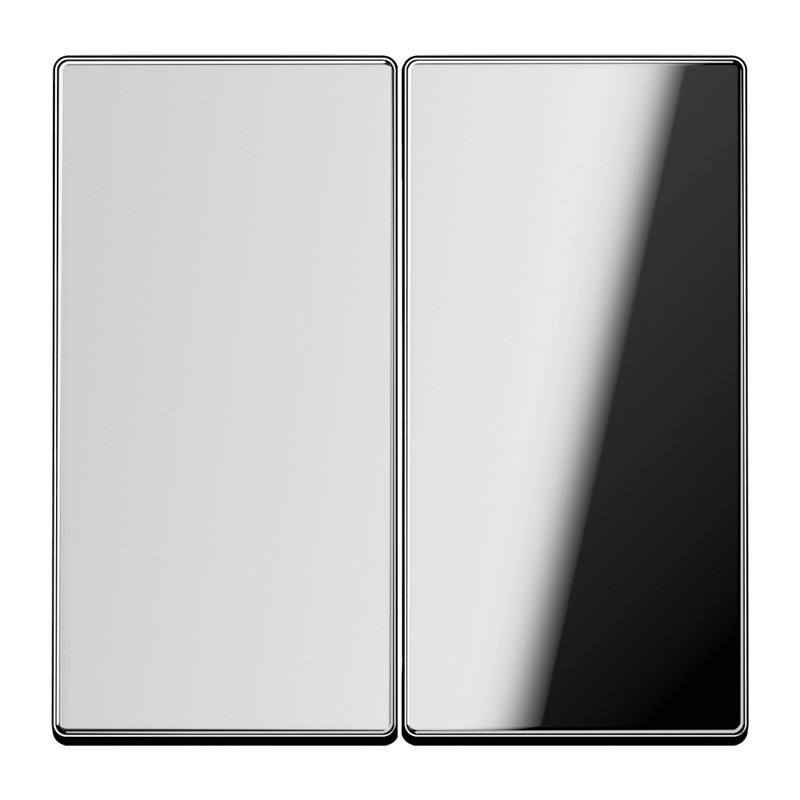 Jung LS range bedieningselement aan-/uit-schakelaar tweedelige wip chroom