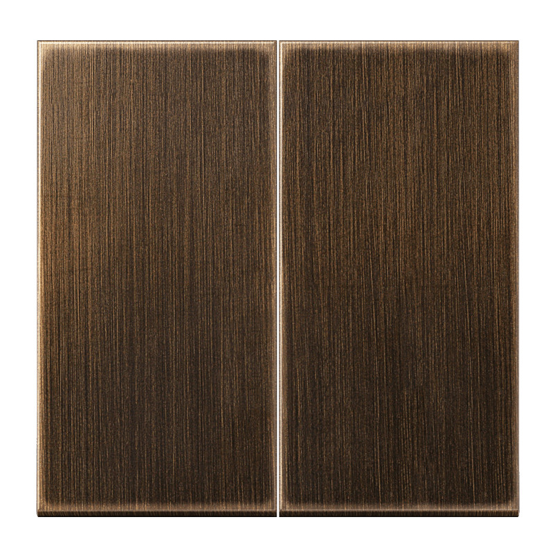 Jung LS range bedieningselement aan-/uit-schakelaar tweedelige wip messing