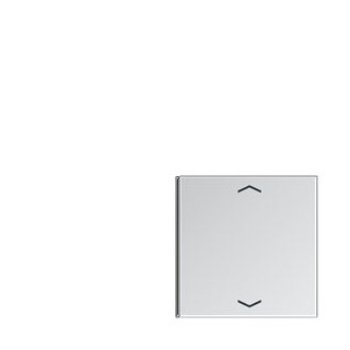 Jung LS range bedieningselement enkele drukker aluminium