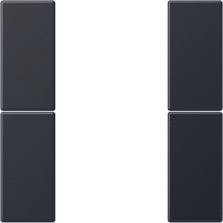 Jung A range tweedelige drukker aluminium