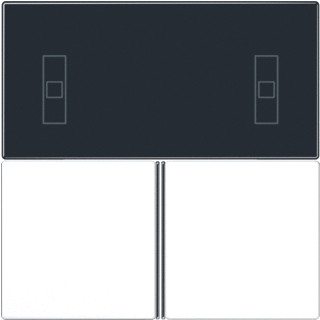 Jung LS range bedieningselement zwart