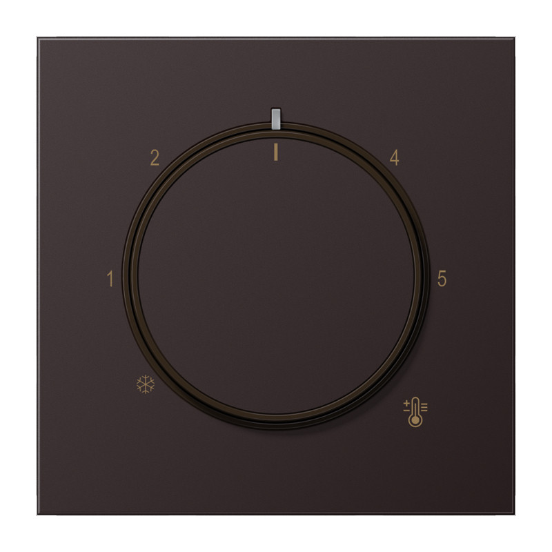 Jung Thermostaatafdekking LS alu dark