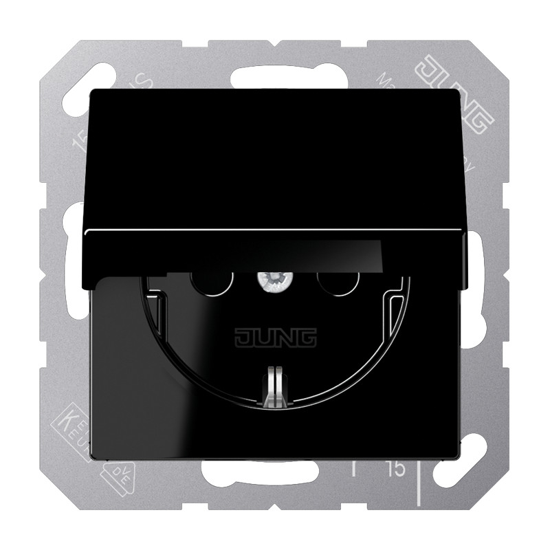 Jung A range WCD.A500 zwart slagvast M.R/A & klapd.