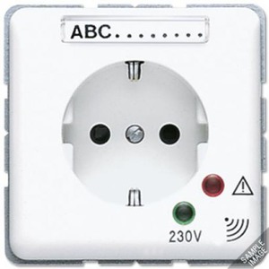 Jung CD500 wandcontactdoos ra 1V KV grijs