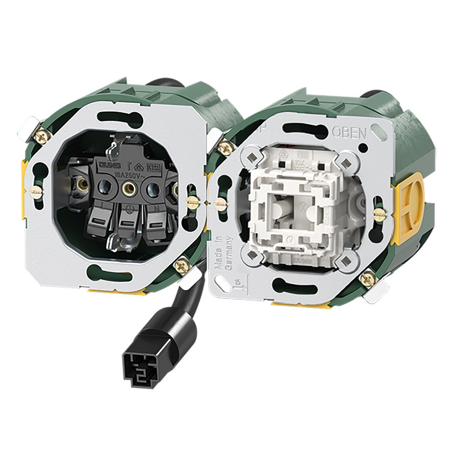 Jung WCD wandcontactdoos inbouw (stucwerk) ra 2V