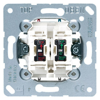 Jung Wipcontroleschakelaar universeel 1-polig of wissel