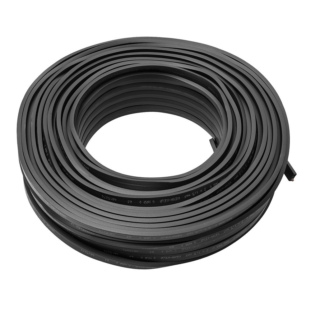Kalthoff Prikkabelset Rubber prikkabel H05RNH2-f2x1,5, zwart, 500M trommel