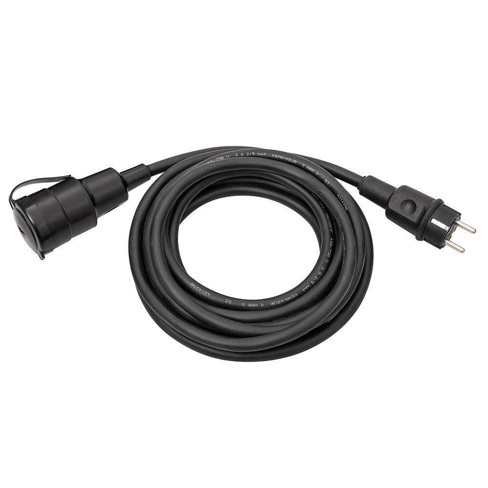 Kalthoff Verlengsnoeren Verlengsnoer randaarde ip44, 20M H07RN-F3G2,5 volrubber zwart