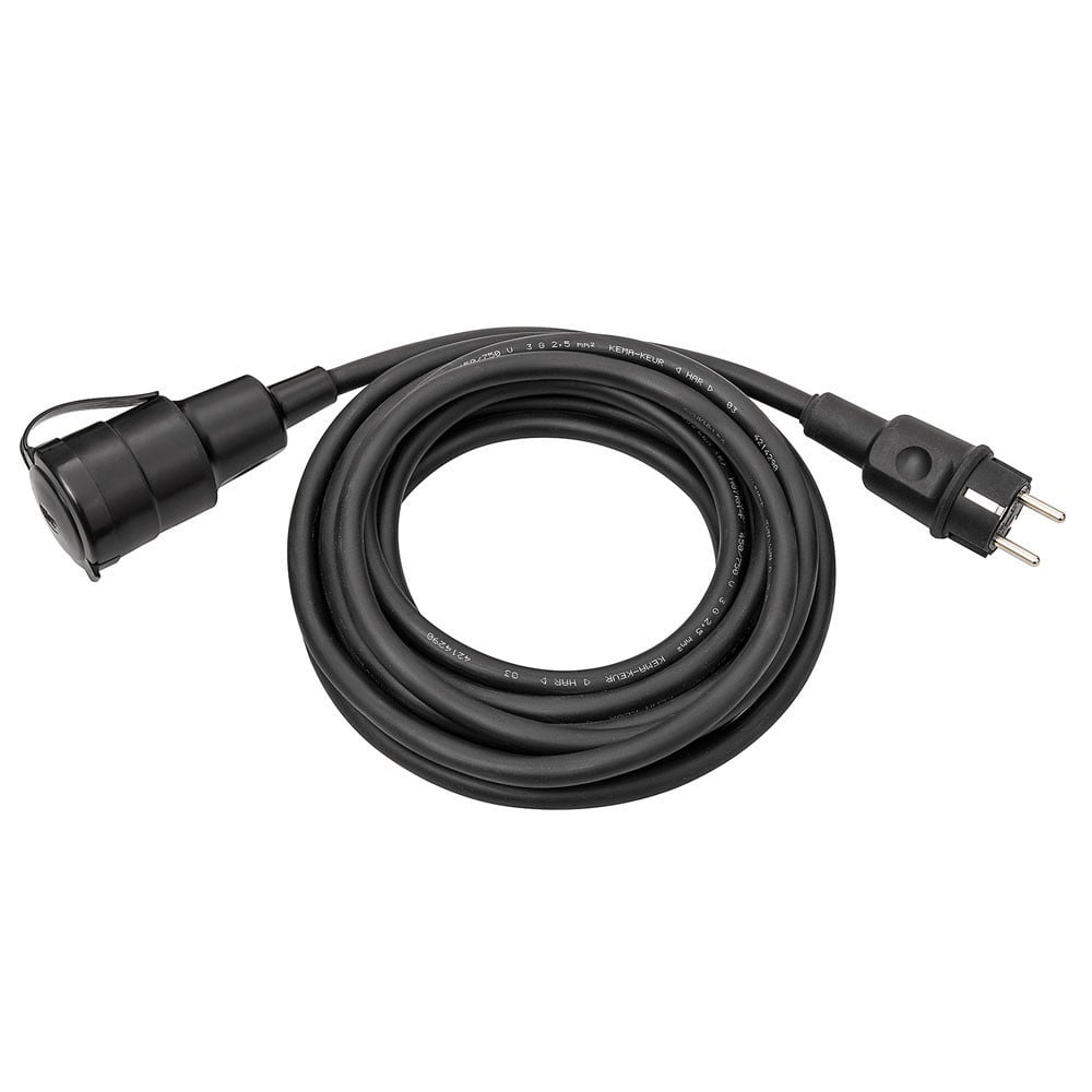 Kalthoff Verlengsnoeren Verlengsnoer randaarde ip44, 2M H07RN-F3G2,5 volrubber zwart