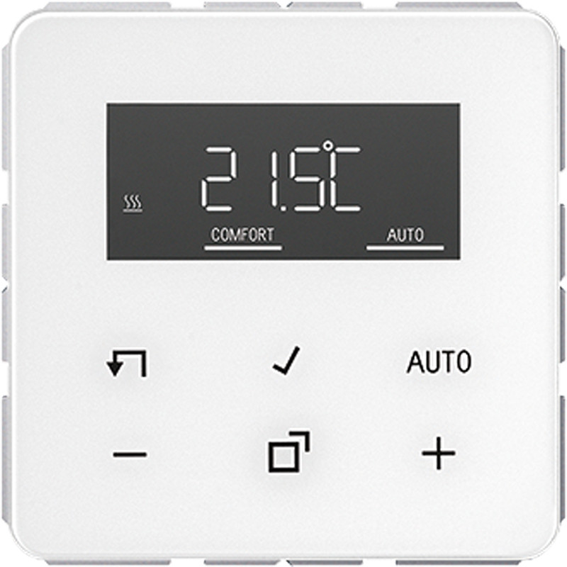 Jung CD range Ruimtethermostaat Compl. CD alpinwit