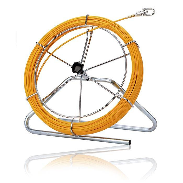 Katimex Kabelgereedschap Kabeljet glasvezel trekveer Ø 7,2MM incl.haspel 120M