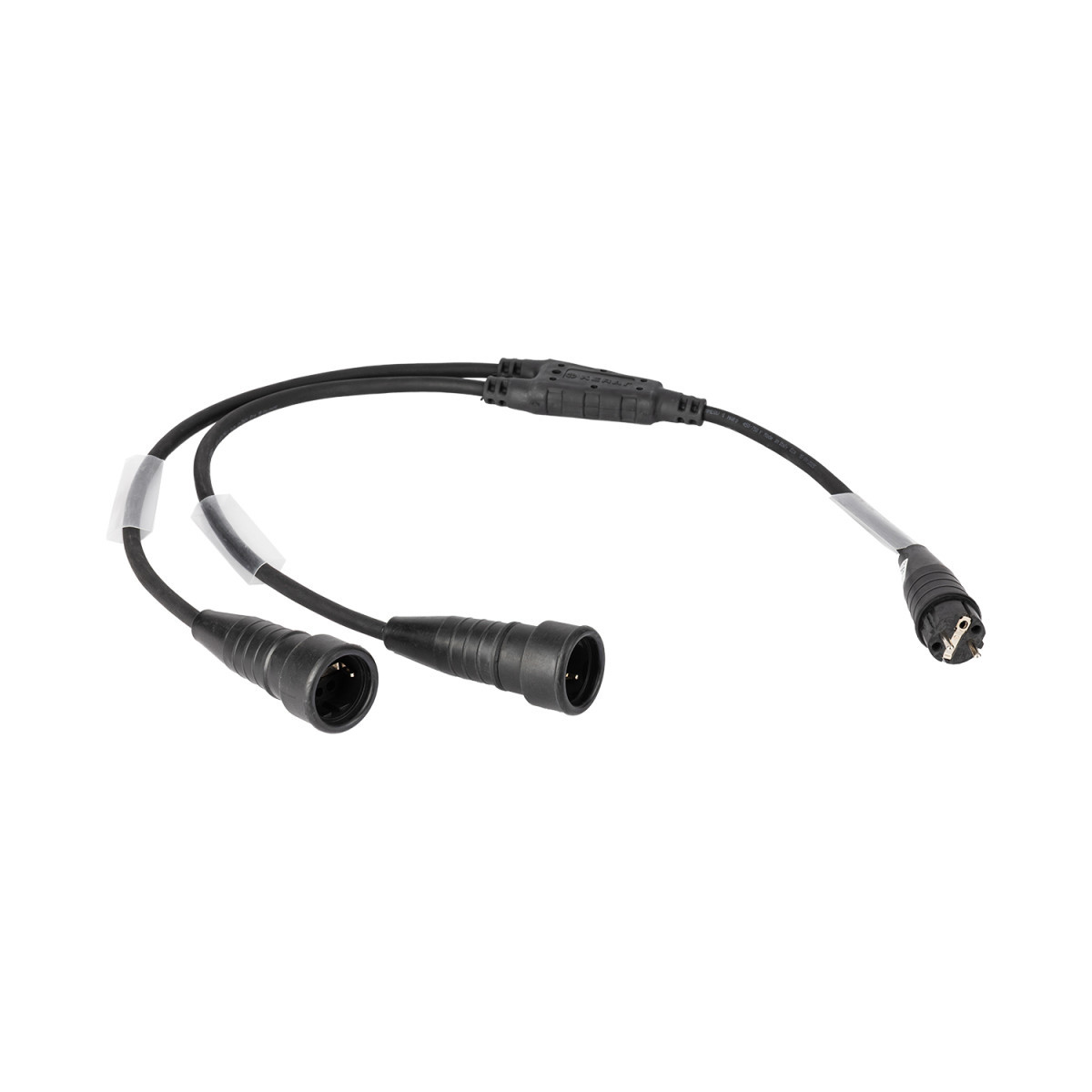 Keraf Splitterkabel Splitter 0,3 M->2X 0,6 M H07RN-F randaarde