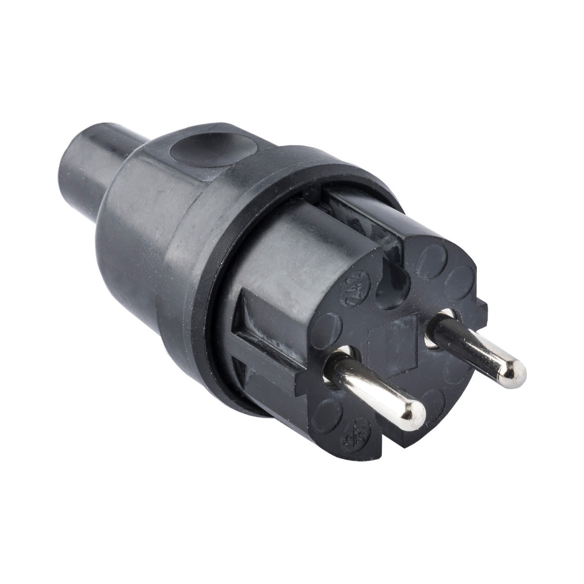 Keraf volrubber contactmateriaal Volrubber Contactstop 16a 250V~ klasse ii (zonder aarde)