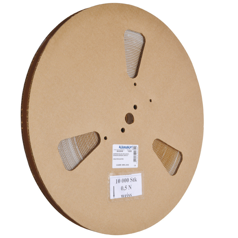 Klauke Adereindhuls 2,5MM² 8MM geïsoleerd blauw