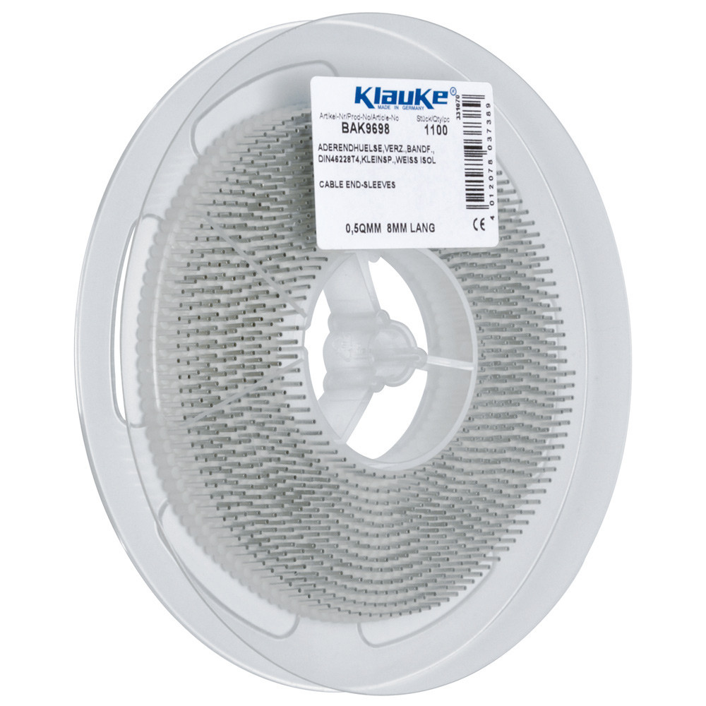 Klauke Adereindhuls 1MM² 8MM geïsoleerd rood